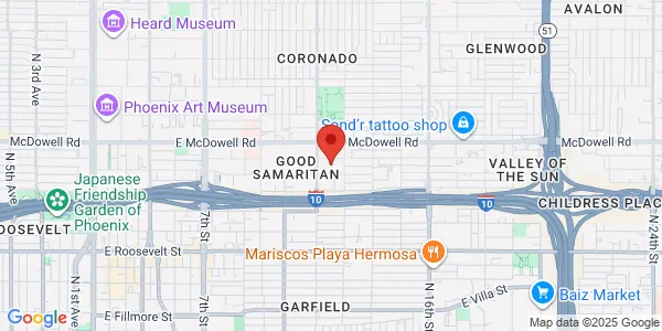Map of 1441 N 12th St Fl 2 East Phoenix, AZ 85007