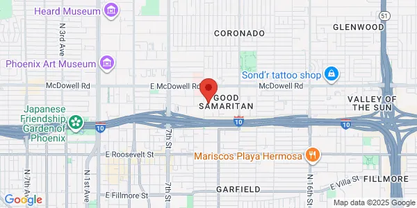 Map of 1012 E Willetta St Fl 1 Phoenix, AZ 85006
