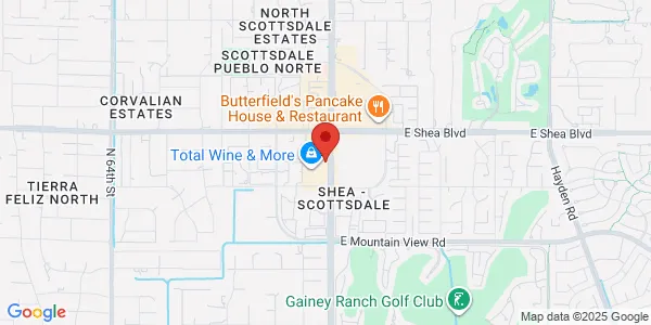 Map of 10330 N Scottsdale Rd Ste 25 Scottsdale, AZ 85253