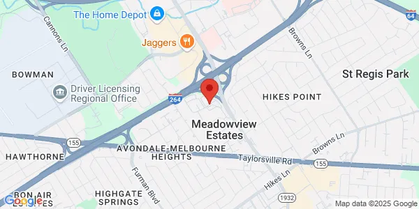 Map of 2800 Breckenridge Ln Louisville, KY 40220