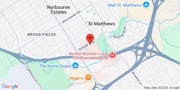 Map of 4000 Kresge Way Louisville, KY 40207