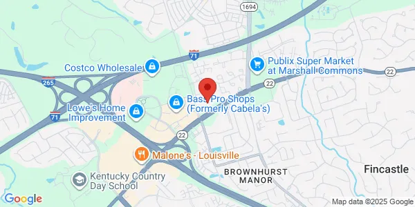 Map of 9815 Brownsboro Rd Louisville, KY 40241