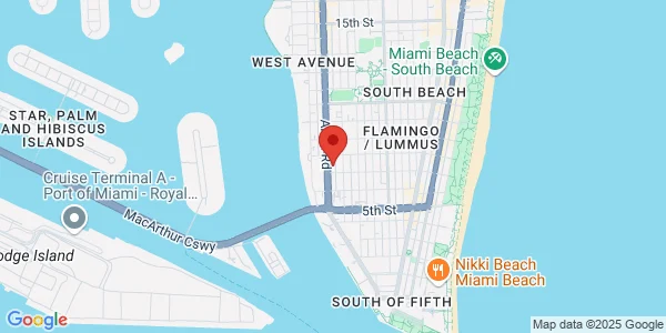 Map of 709 Alton Rd Ste 430 Miami Beach, FL 33139