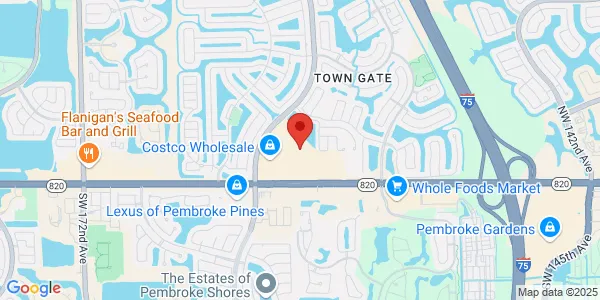 Map of 15885 Pines Blvd Ste 120 Pembroke Pines, FL 33027