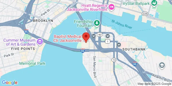Map of 836 Prudential Dr Ste 1700 Jacksonville, FL 32207