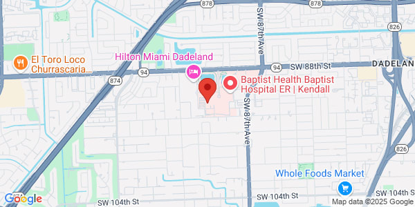 Map of 8950 N Kendall Dr Fl 2 Miami, FL 33176