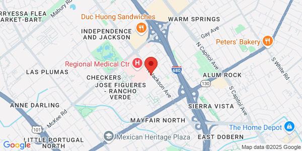 Map of 175 N Jackson Ave Ste 200 San Jose, CA 95116