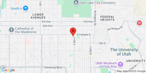 Map of 24 S 1100th E Ste 205 Salt Lake City, UT 84102
