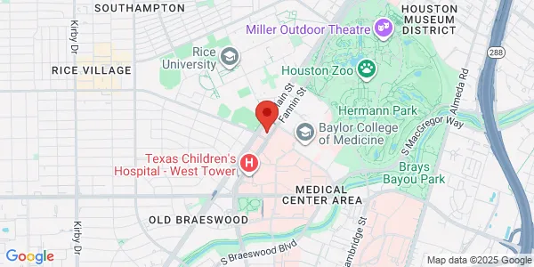 Map of 6550 Fannin St Ste 1701 Ste 1701 Houston, TX 77030