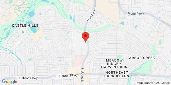 Map of 4525 N Josey Ln Carrollton, TX 75010
