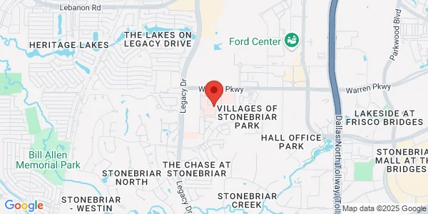 Map of 5601 Warren Pkwy Frisco, TX 75034