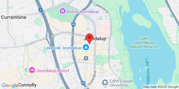 Map of 8/10 Reid Promenade Joondalup Western Australia 6027 Australia