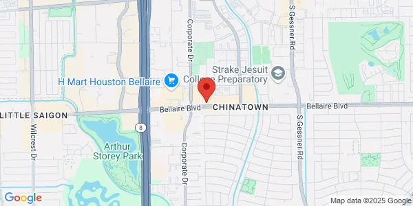 Map of 9440 Bellaire Blvd Houston, TX 77036