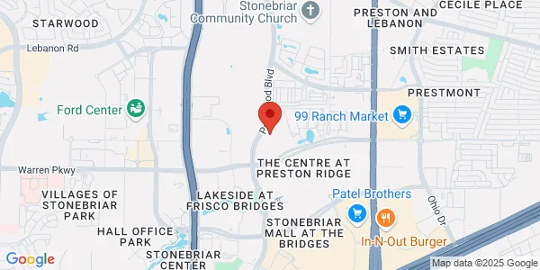 Map of 3550 Parkwood Blvd Ste 600 Frisco, TX 75034