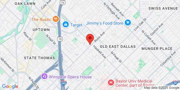 Map of 4003 Ross Ave Dallas, TX 75204