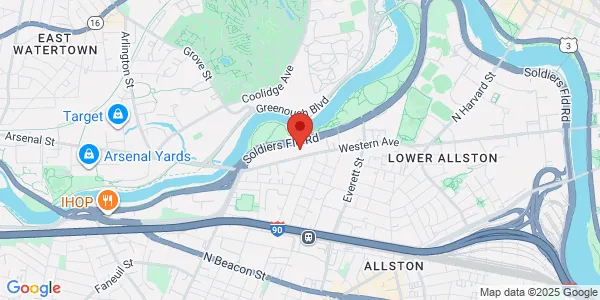 Map of 1320 Soldiers Field Rd Boston, MA 02135