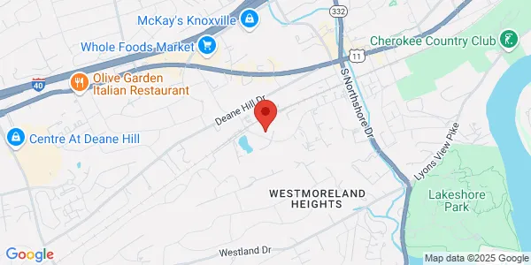 Map of 6727 Baum Dr Knoxville, TN 37919