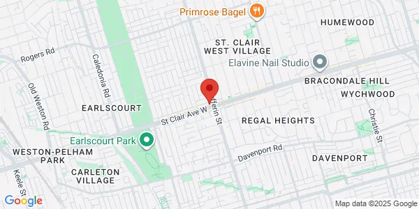Map of 1176 St Clair Avenue W Unit A Toronto, ON M6E 1B4 Canada