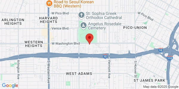 Map of 1796 W Washington Blvd Los Angeles, CA 90007
