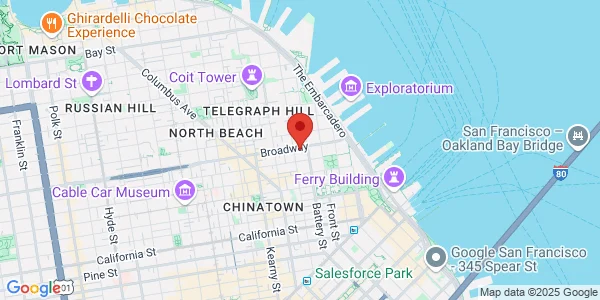 Map of 295 Broadway San Francisco, CA 94133