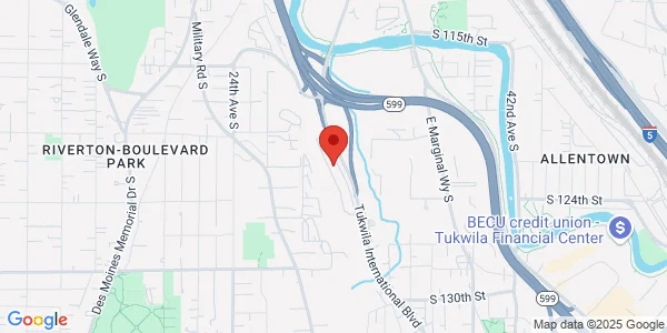 Map of 12101 Tukwila International Blvd Ste 210 Tukwila, WA 98168