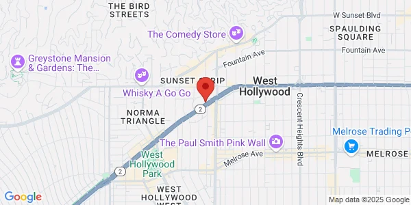 Map of 8555 Santa Monica Blvd West Hollywood, CA 90069
