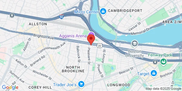 Map of 930 Commonwealth Ave W Boston, MA 02215