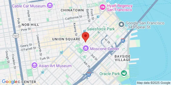 Map of 657 Mission St Ste 302 San Francisco, CA 94105