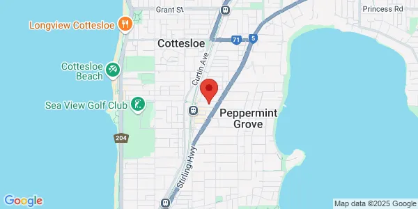 Map of 103 Forrest St Cottesloe Western Australia 6011 Australia
