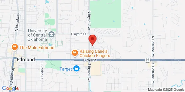 Map of 120 N Bryant Ave Ste A-9 The Lamkin Clinic Edmond, OK 73034