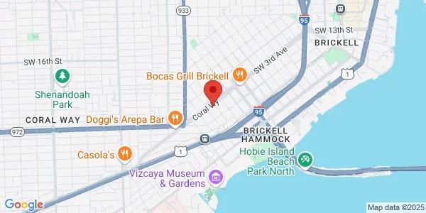 Map of 2929 SW 3rd Ave Ste 630 Miami, FL 33129