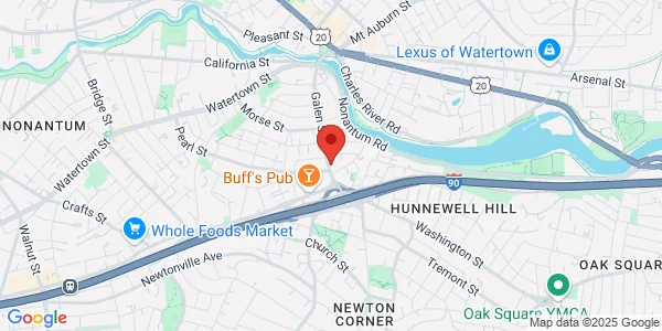 Map of 272 Centre St Newton, MA 02458