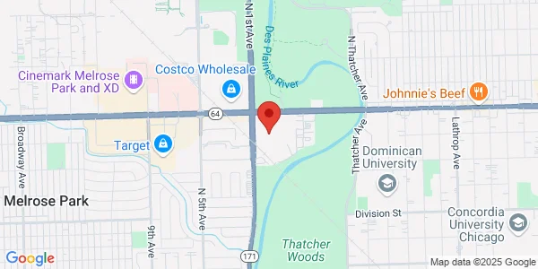Map of 8319 W North Ave Melrose Park, IL 60160