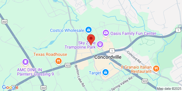 Map of 300 Evergreen Dr Ste 210 Glen Mills, PA 19342