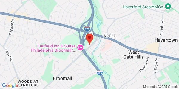 Map of 30 Lawrence Rd Ste 300 Broomall, PA 19008