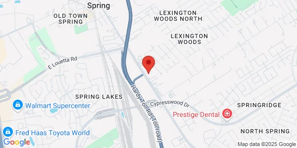 Map of 25422 Aldine Westfield Rd Spring, TX 77373