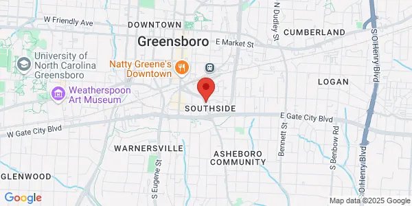 Map of 331-B Martin Luther King Jr. Dr. Greensboro, NC 27406