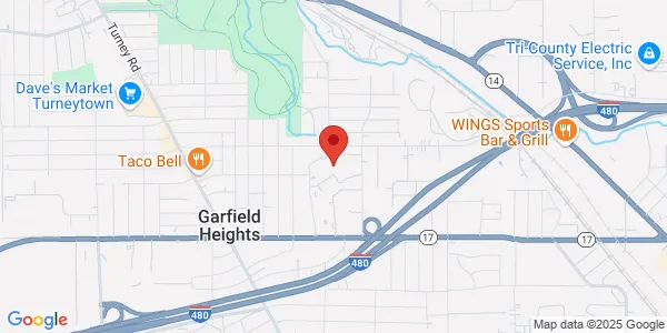 Map of 12300 McCracken Rd Garfield Heights, OH 44125