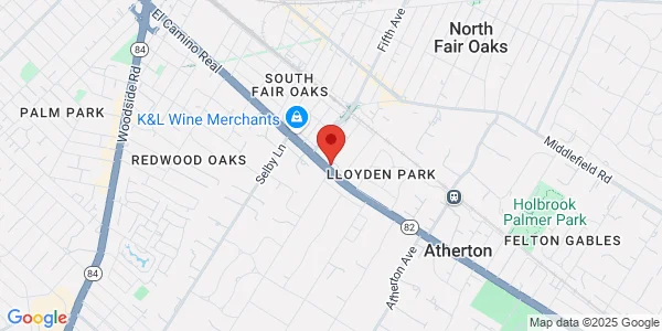 Map of 3301 El Camino Real Atherton, CA 94027