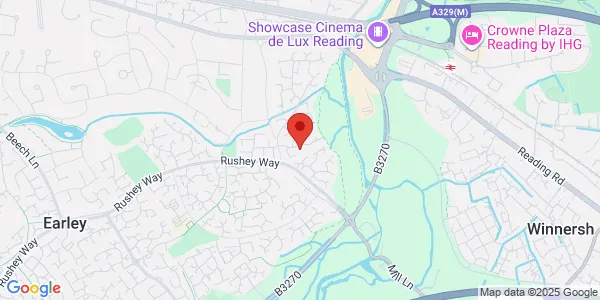 Map of 20 Huntingdon Close Lower Earley Reading RG1 1 United Kingdom