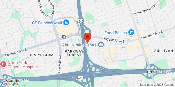 Map of 2005 Sheppard Avenue E North York, ON M2J 5B4 Canada