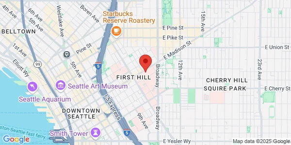 Map of 1221 Madison St Seattle, WA 98104