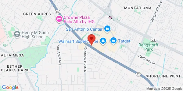Map of 2580 W El Camino Real Ste 6 Mountain View, CA 94040