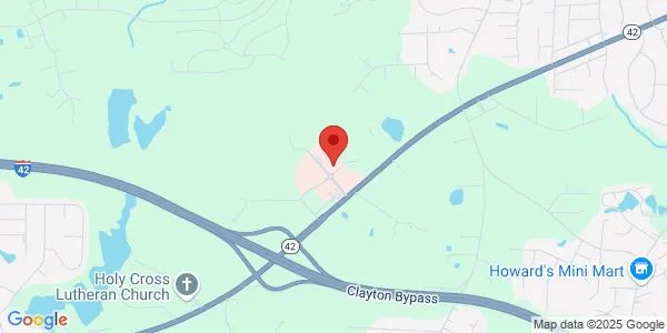 Map of 166 Springbrook Ave Ste 103 Clayton, NC 27520