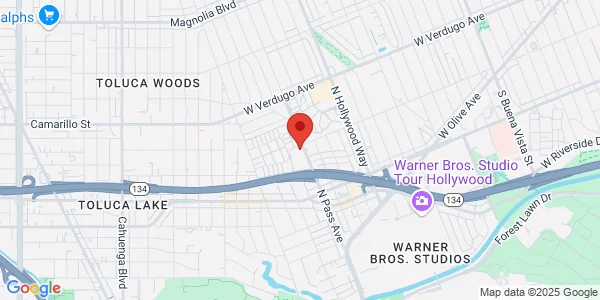Map of 353 N Pass Ave Ste D Burbank, CA 91505