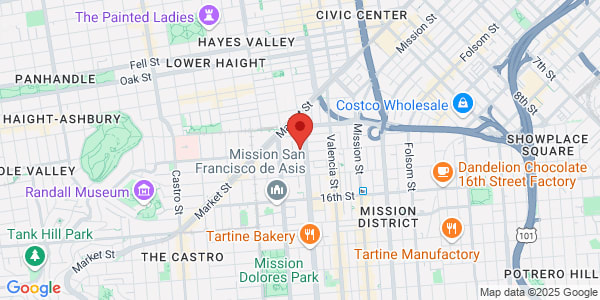 Map of 508A 14th St San Francisco, CA 94103