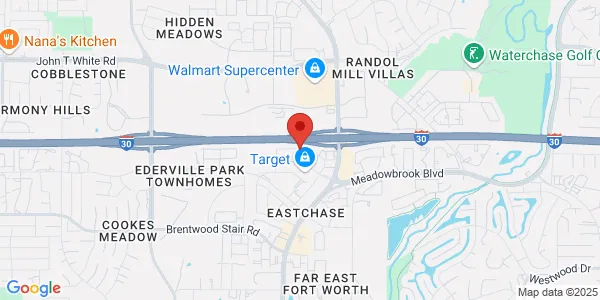 Map of 8450 East Fwy Fort Worth, TX 76120