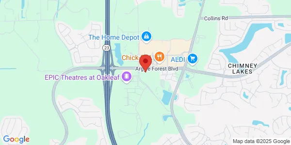 Map of 9680 Argyle Forest Blvd Ste 34 Jacksonville, FL 32222