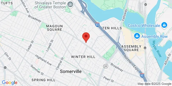 Map of 349 Broadway Somerville, MA 02145