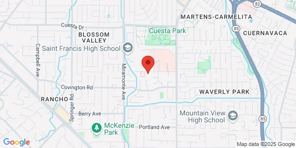 Map of 505 South Dr Ste 7 Mountain View, CA 94040